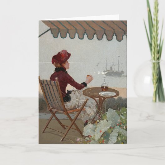 Café aan zee | Jean Béraud Kaart (Voorkant)