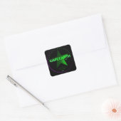 Cafe Aardemuseum Vierkante Sticker (Envelop)
