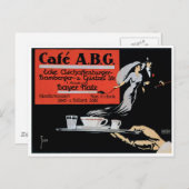 Cafe ABG  Koffiewinkel en kunst Briefkaart (Voorkant / Achterkant)