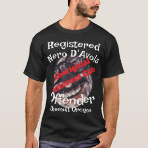 Cafe Aboriginal Geregistreerde Nero D'Avola Overtr T-shirt