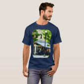 Cafe Albany NY retro T-shirt (Voorkant volledig)