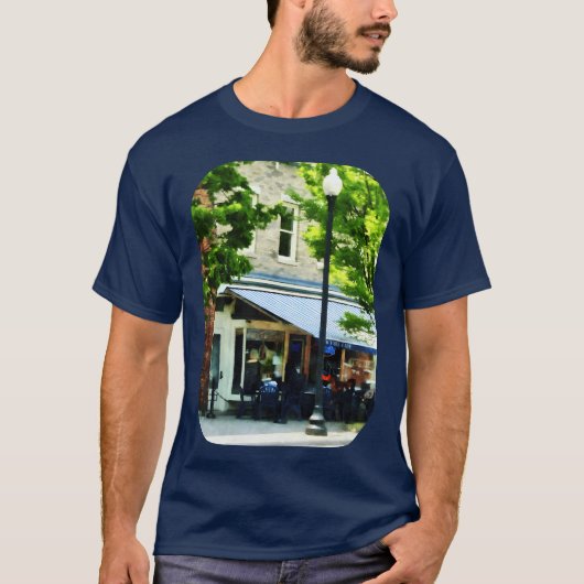 Cafe Albany NY retro T-shirt (Voorkant)