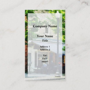 Cafe Albany NY Visitekaartje