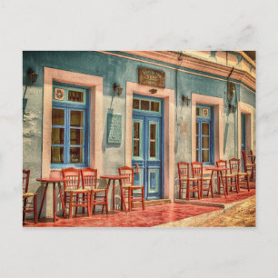 Cafe Architectuur Bouw Griekenland Peloponnesos Briefkaart