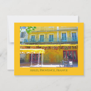 Café, Arles, Provence Briefkaart