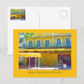 Café, Arles, Provence Briefkaart (Voorkant / Achterkant)