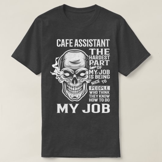 Cafe Assistant T-shirt (Design voorkant)