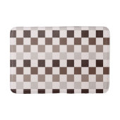 Cafe Au Lait checkerboard pattern Badmat (Voorkant)