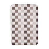 Cafe Au Lait checkerboard pattern Badmat (Voorkant Verticaal)