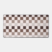 Cafe Au Lait checkerboard pattern Bureaumat (Voorkant)