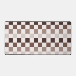 Cafe Au Lait checkerboard pattern Bureaumat