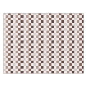 Cafe Au Lait checkerboard pattern Tafelkleed (Voorkant (Horizontaal))