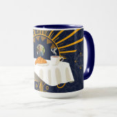 Café au Lait Deco Parijs Bistro Persoonlijk Gesche Mok (Voorkant rechts)