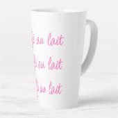 Café au lait | Eenvoudig Stijlvol Latte Mok (Rechterhoek)