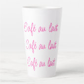 Café au lait | Eenvoudig Stijlvol Latte Mok (Voorkant)