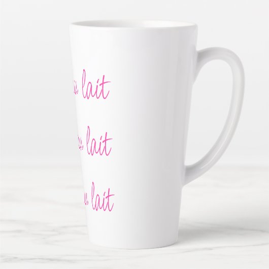 Café au lait | Eenvoudig Stijlvol Latte Mok (Rechts)