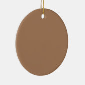 Café au lait (effen kleur) keramisch ornament (Rechts)