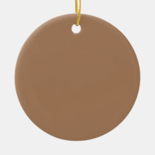 Café au lait (effen kleur)  keramisch ornament