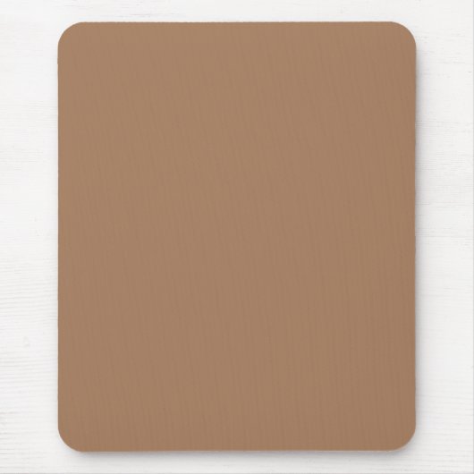 Café au lait (effen kleur)  muismat (Voorkant)
