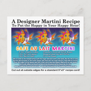 Cafe Au Lait Martini Recept Briefkaart