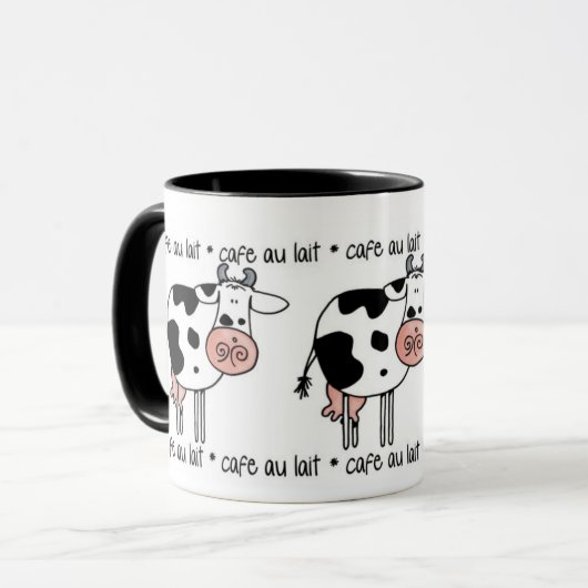 cafe au lait mok (Voorkant links)