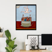 Cafe au Lait Poster (Thuiskantoor)