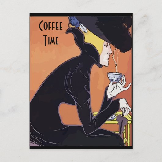 Cafe Aulait, Frans kwartaal Briefkaart (Voorkant)