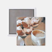 Cafe Aulait, New Orleans Coffee Magneet (Voorkant / Achterkant)