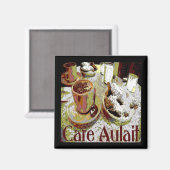 Cafe Aulait, New Orleans Coffee Magneet (Voorkant / Achterkant)