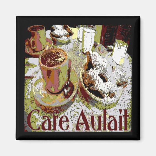 Cafe Aulait, New Orleans Coffee Magneet (Voorkant)