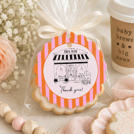 Café Baby Shower | Paris Café | Café Bébé Bedankjes Labels