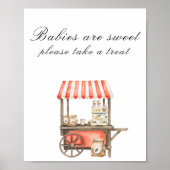 Cafe babyshower - Baby's zijn lief Poster (Voorkant)