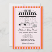 Cafe babyshower uitnodiging (Voorkant)