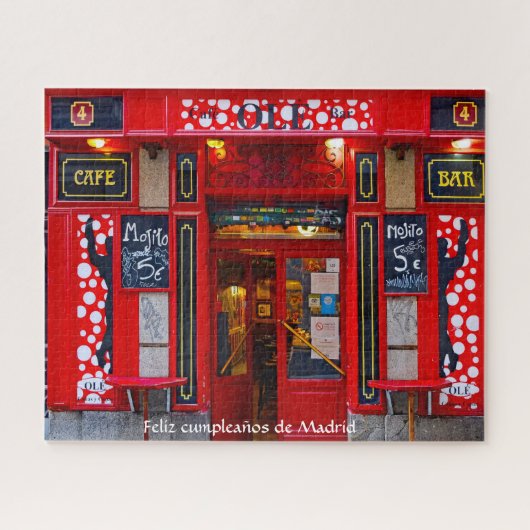 Cafe Bar Madrid. Legpuzzel (Horizontaal)