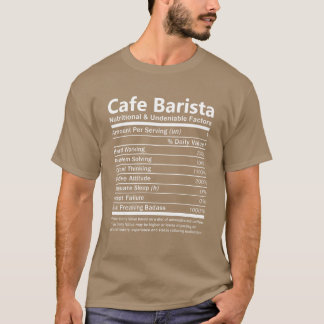 Cafe Barista Voedzaam En Onmiskenbaar T-shirt