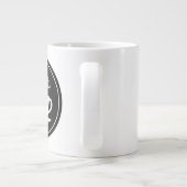 Cafe Barrista gepersonaliseerde jumborkoffie-mok Grote Koffiekop (Achterkant)