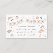 Cafe Bebe Baby Books Baby Shower Informatiekaartje (Voorkant)