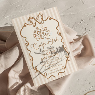 Cafe Bebe Baby is Brewing Baby Shower Kaart