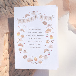 Cafe Bebe Baby Shower Dank Je Bedankkaart