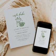 Cafe Bebe Baby Shower | Groene & Blauwe Baby is Op