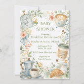 Cafe Bebe Baby Shower Kaart (Voorkant)