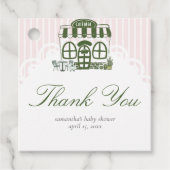 Cafe Bebe Baby Shower Koffie Bedankjes Labels (Voorkant)