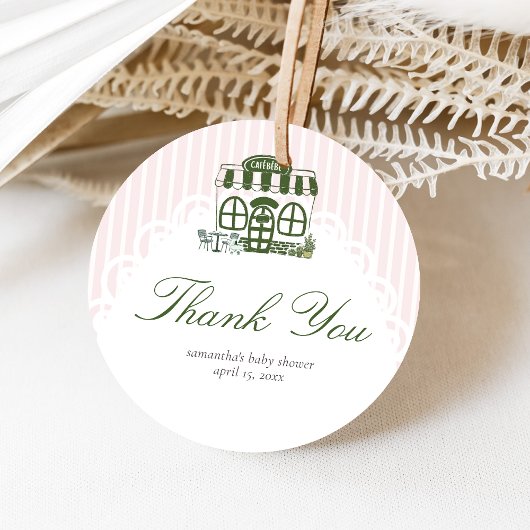Cafe Bebe Baby Shower koffie  Bedankjes Labels