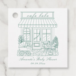 Cafe Bebe Bonjour Baby Shower Bedankjes Labels