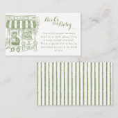 Cafe Bebe Books for Baby | Baby Shower Informatiekaartje (Voorkant / Achterkant)
