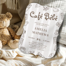 Cafe Bebe Brown Streep Baby Shower