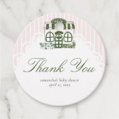 Cafe Bebe Coffee Baby Shower Bedankjes Labels (Voorkant)