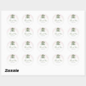 Cafe Bebe Coffee Baby Shower  Ronde Sticker (Vel)