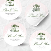 Cafe Bebe Coffee Baby Shower  Ronde Sticker