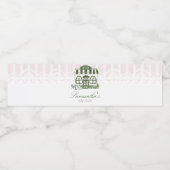 Cafe Bebe Coffee Baby Shower Waterfles Etiket (Enkel label)